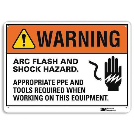 Plastic Warning Sign,4 Holes,10"x7", U1-1077-NP_10X7