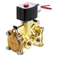 Solenoid Valve, 3-Way, 2-Position, Normally Closed, 3/8 in Pipe Size, 24V DC, Diaphragm Poppet, NBR