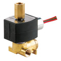 Solenoid Valve, 3-Way, 2-Position, Normally Closed, 1/4 in Pipe Size, 24V DC, Quick Exhaust, Brass