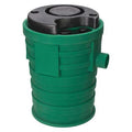 Sewage Basin,4in.x3in,2in Vent,Plastic