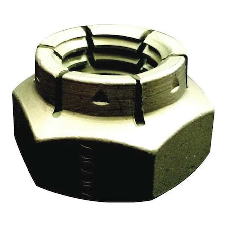 Flexible Top Lock Nut, 3/8"-16, Steel, Grade 2, Cadmium Plated, 9/64 in Ht, 100 PK