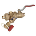 Combination Strainer Valve,1 In,Sweat