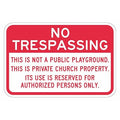 Warning Sign, 12 in H, 18 in W, Aluminum, Horizontal Rectangle, English, T1-1506-HI_18x12
