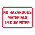 Warning Sign, 12 in H, 18 in W, Aluminum, Horizontal Rectangle, English, T1-1728-EG_18x12