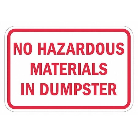 Warning Sign, 12 in H, 18 in W, Aluminum, Horizontal Rectangle, English, T1-1728-EG_18x12