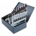 29PC NAS907 Type C Heavy-Duty Screw Machine Dril Set Cleveland 2330 Bright HSS RHS/RHC 1/16-1/2x1/64