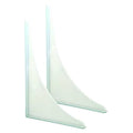Shower Splash Guard,9" L,Unfinished,PR
