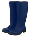 Men's Line Tuff Rubber Boot, Plain Toe, 15" Height, Blue, 10, PR
