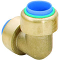 Coupling, 1/2 in Tube Size, Brass, Brown