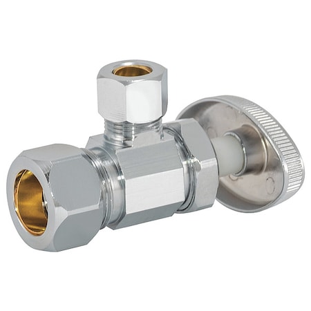 Supply Stop,Angle,5/8" Inlet,3/8" Outlet