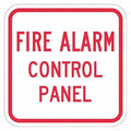 Facility Sign, 12 in H, 12 in W, Aluminum, Square, English, T1-1816-HI_12x12