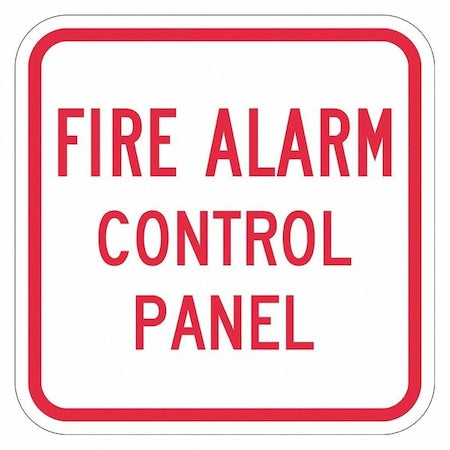 Facility Sign, 12 in H, 12 in W, Aluminum, Square, English, T1-1816-HI_12x12