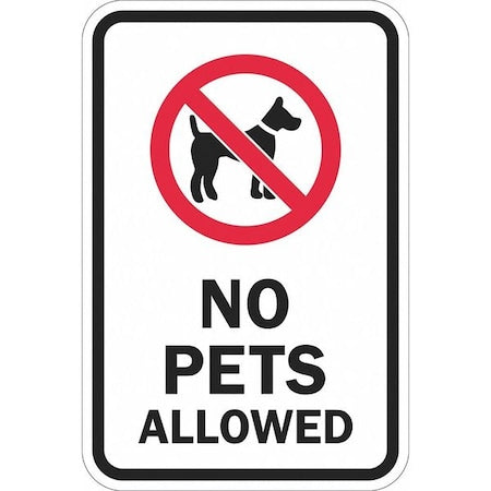 Parking Sign, 12" W, 18" H, English, Recycled Aluminum, White