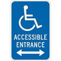 ADA Handicapped Parking Sign,18" x 12, T1-1133-DG_12x18