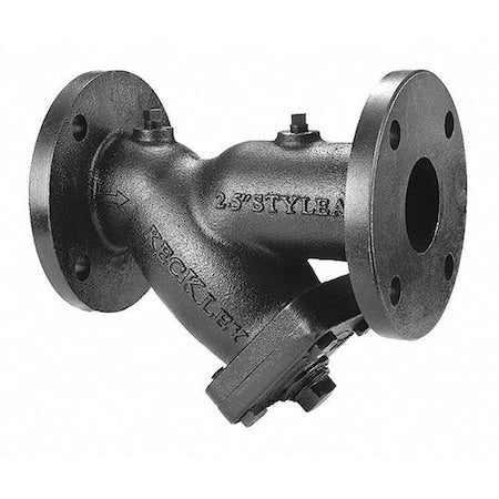 Y Strainer, 2" Pipe, Flanged, Cast iron, 200 psi at 150 Degrees F WOG, 125 psi at 450 Degrees F WSP
