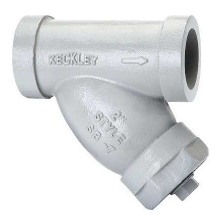 Y Strainer, 1/2" Pipe, Socket Weld, Carbon Steel