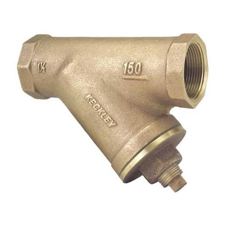 Y Strainer, 3/8" Pipe, Threaded, Bronze, 200 psi at 150 Degrees F WOG, 125 psi at 400 Degrees F WSP