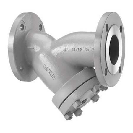Y Strainer, 2" Pipe, Flanged, Carbon Steel
