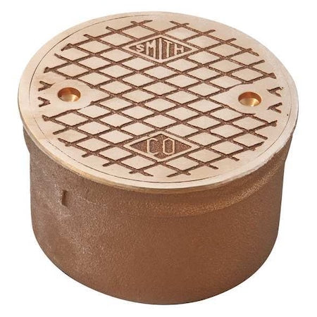 FloorCleanout,Bronze,Round,4-3/4inDia