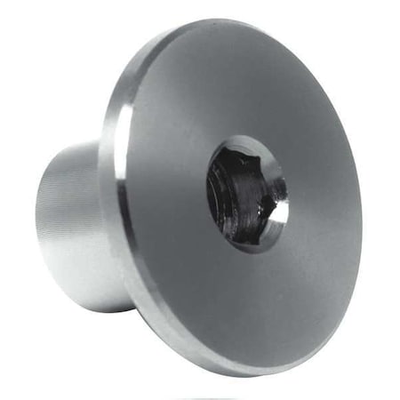 Binding Barrel, 3/8"-16, 1 in Brl Lg, 1/2 in Brl Dia, Stainless Steel Plain