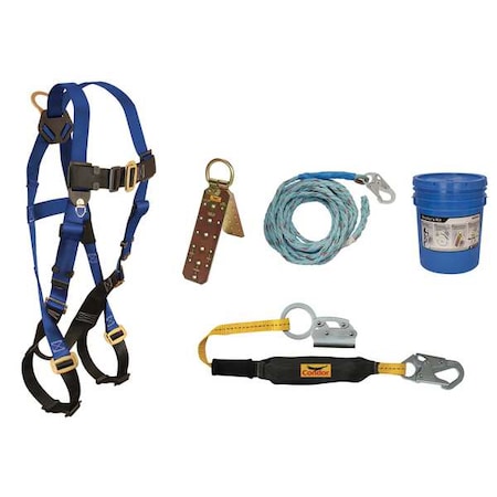 Roofer's Fall Protection Kit, Size: Universal