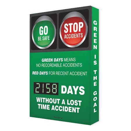 Electronic Scoreboard, 28 in H x, 20 in W, Aluminum