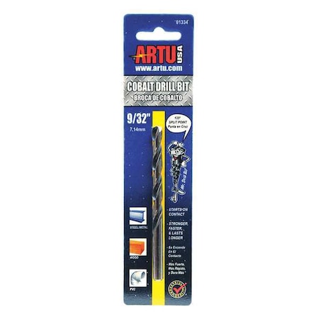 9/32" Cobalt Jobber Length Drill Bit