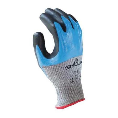 Cut-Resistant Coated Gloves, Cut Level A4 ,Double Dipped ,Nitrile ,Smooth ,2XL 1 PR