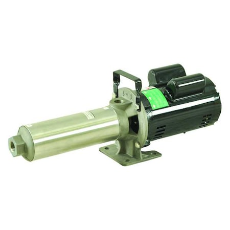Booster Pump, 3/4 hp, 115/230V AC, 1 Phase, 3/4 in NPT Inlet Size, 9 Stage, 141 psi Max Pressure