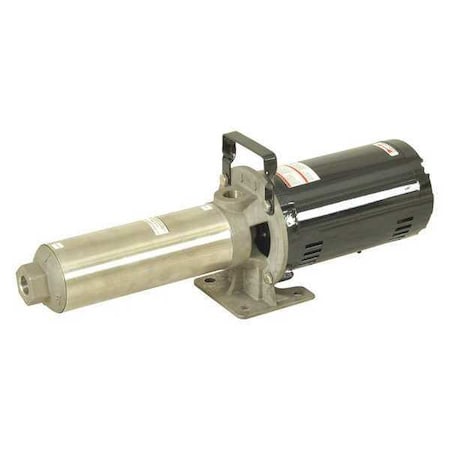Booster Pump, 2 hp, 208-230/460V AC, 3 Phase, 1 in NPT Inlet Size, 9 Stage, 134 psi Max Pressure