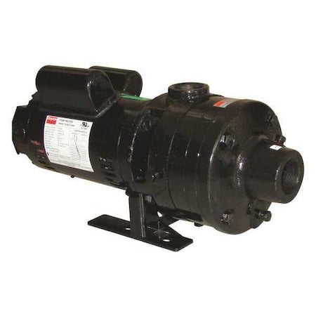 Pressure Booster Pump, 1 hp, 120/240V AC, 1 Phase, 1-1/2 in NPT Inlet Size, 2 Stage