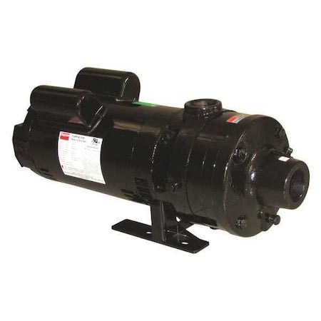 Pressure Booster Pump, 1 1/2 hp, 240V AC, 1 Phase, 1-1/2 in NPT Inlet Size, 2 Stage