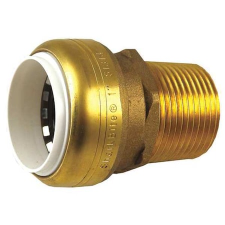 Male Adapter, 1" Tube Size, Brown