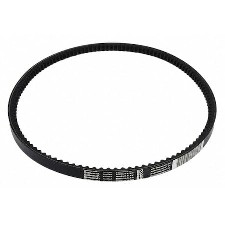 BX73 Cogged, Classical V-Belt, 76 in Outside Length, 21/32 in Top Width, 13/32" Thickness, 1 Ribs