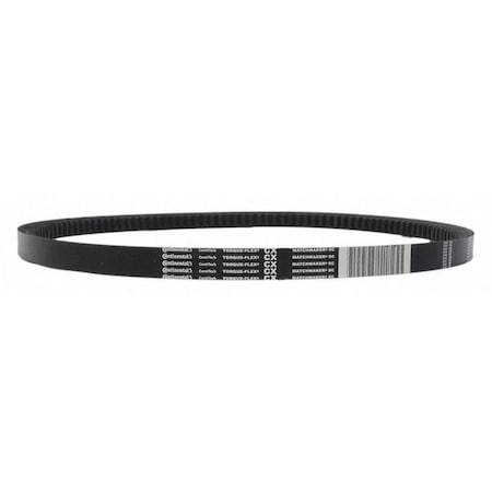 CX128 Cogged, Classical V-Belt, 132 in Outside Length, 7/8 in Top Width, 17/32" Thickness, 1 Ribs