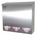 Bulk Dispenser,3 Compartments,Silver