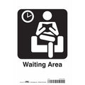 Waiting Area, 7 in W x 10 in H, Horizontal Rectangle, Vinyl, 453L82