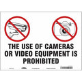 Security Sign, 10 in H, 14 in W, Vinyl, Horizontal Rectangle, English, 453N50