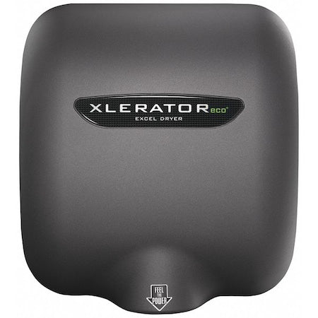 Automatic Hand Dryer, 10 sec Dry, 68 to 76, 110 to 120V AC, Gray, Textured Graphite