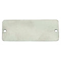 Blank Tag, Aluminum, 5/8 in H x 2 1/2 in W, Silver, Rectangle, 100 PK
