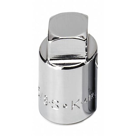 1/2" Drive, 4 pt SAE Socket, 4 Points,  Steel, Chrome, 5/8 in