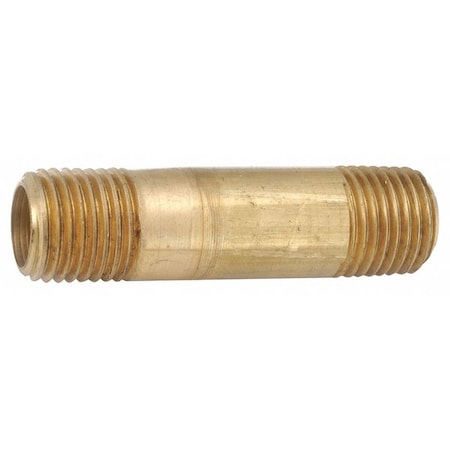 1/8" MNPT x 3" TBE Brass Pipe Nipple