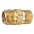 Hex Nipple Low Lead Brass Hex Nipple, 1 in Male NPT X 1 in Male NPT