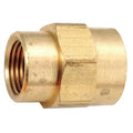 Reducer Coupling Brass Reducing Coupling, 3/8 in Female NPT X 1/8 in Female NPT