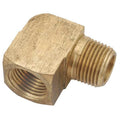 90 Degree Street Elbow Brass Street Elbow, 90 Degrees, 1/8 in Male NPT X 1/8 in Female NPT