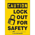 Safety Sign, 7 in Height, 5 in Width, Vinyl, Vertical Rectangle, English