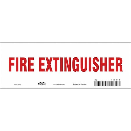 Safety Sign,10" W,3-1/2" H,0.004" Thick