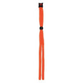 Eyewear Retainer, High-Visibility Orange, 29 in Length, Acrylic, Slip-On Attachment
