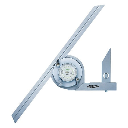 Protractor,5-7/8" L,LCD,Stainless steel