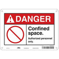 Safety Sign, 7 in Height, 10 in Width, Aluminum, Vertical Rectangle, English, 465H54